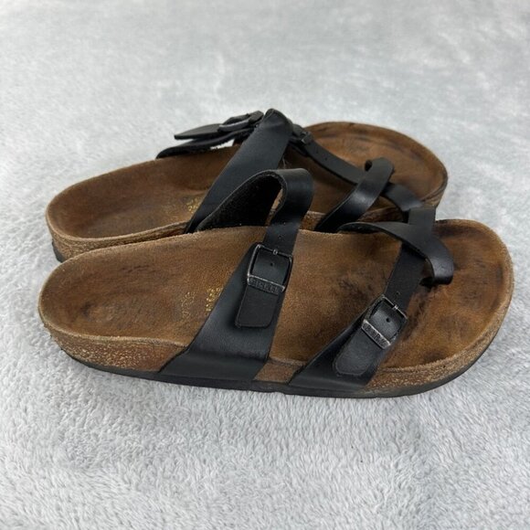 Birkenstock Mayari Black Leather Sandals Women’s Size 37 EU - Picture 7 of 9